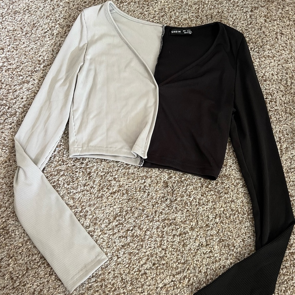 Size small, black and green/grey